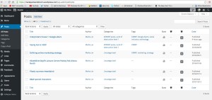 wordpress categories